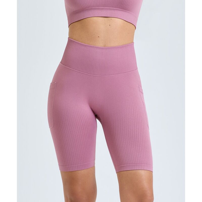 Women’s TriDri® ribbed seamless '3D Fit' cycle shorts Thumbnail