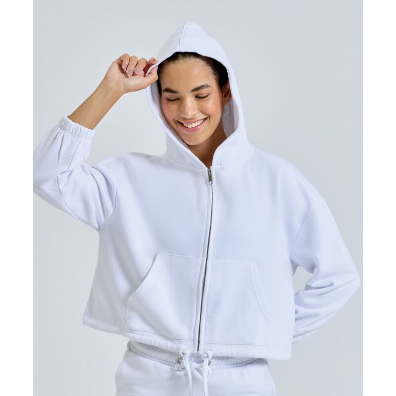 Women’s TriDri® recycled drawstring full-zip hoodie Thumbnail