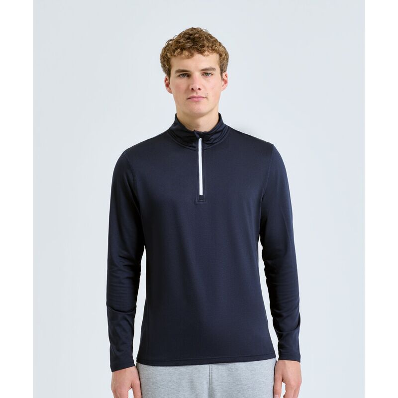 TriDri® recycled long sleeve brushed back ¼ zip top Thumbnail