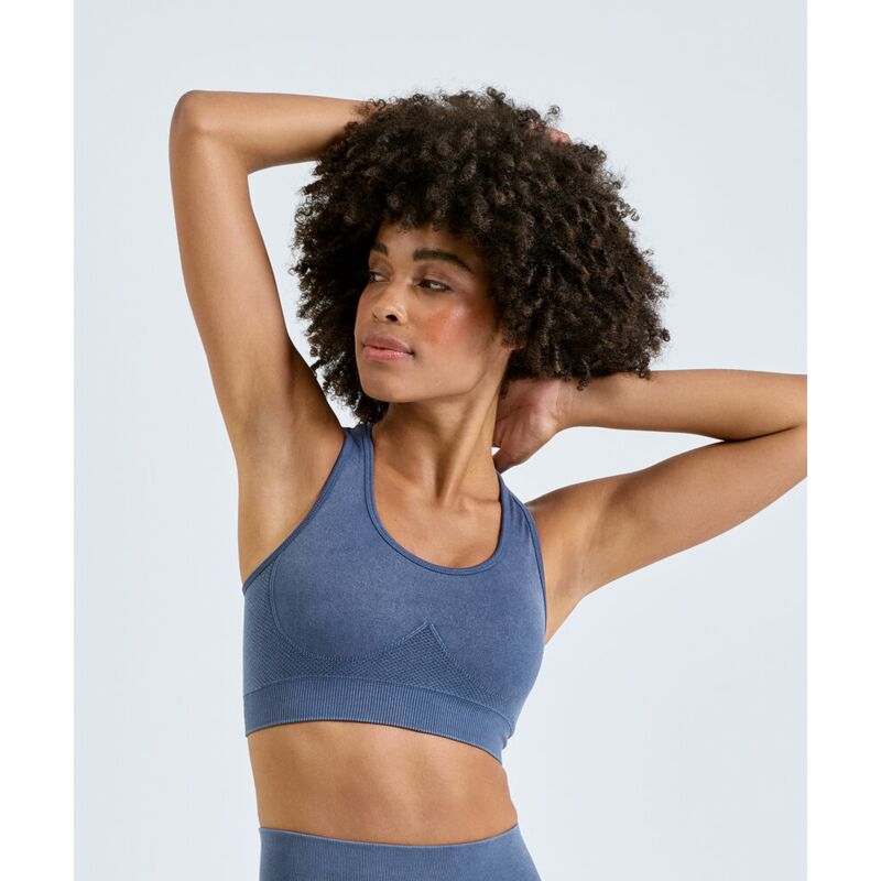 TriDri® seamless '3D fit' multi-sport denim look bra Thumbnail