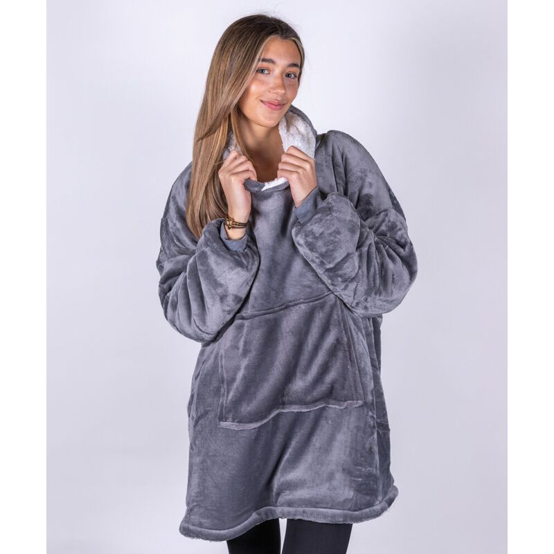 The Ribbon oversized cosy reversible sherpa hoodie Thumbnail