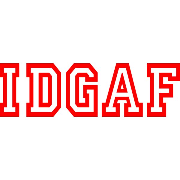 IDGAF 1005 RED Thumbnail