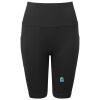 Women’s TriDri® ribbed seamless '3D Fit' cycle shorts Thumbnail